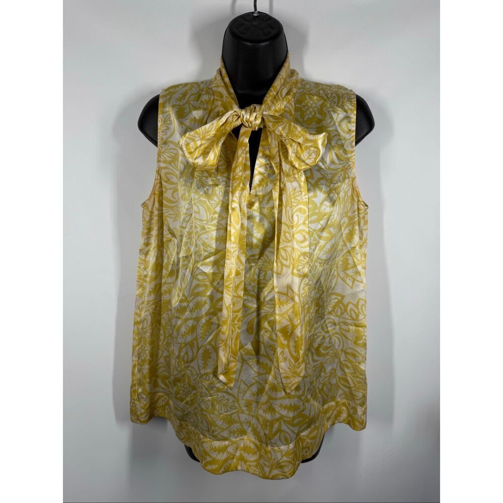 CAbi 100% silk sleeveless top size medium